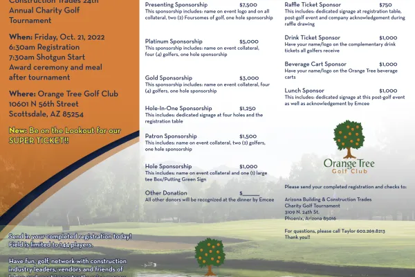 24th Annual Joe Standley Golf Tournament 